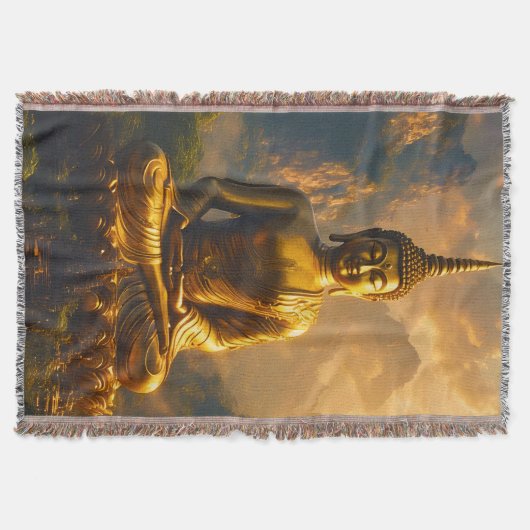 Couverture Gilded Seated Buddha Under a Sunset Sky (Devant)