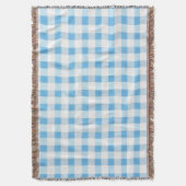 Couverture Gingham Bleu Bébé (devant Vertical)