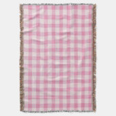 Couverture Gingham Rose Bébé (devant Vertical)
