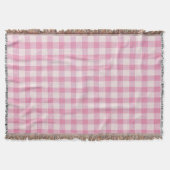 Couverture Gingham Rose Bébé (Devant)