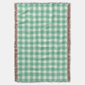 Couverture Gingham vert menthe  (devant Vertical)