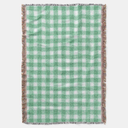 Couverture Gingham vert menthe (devant Vertical)