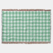 Couverture Gingham vert menthe (Devant)