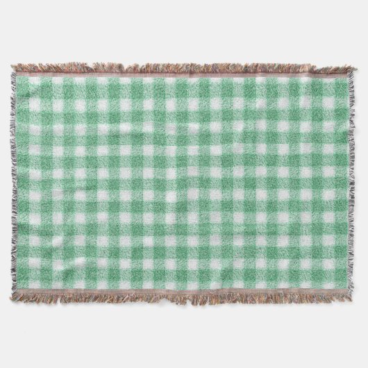 Couverture Gingham vert menthe  (Devant)