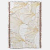 Couverture Ginkgo Gold : Arrangement de feuille luxueux (devant Vertical)