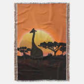 Couverture Giraffe couché de soleil du Serengeti | La faune d (devant Vertical)