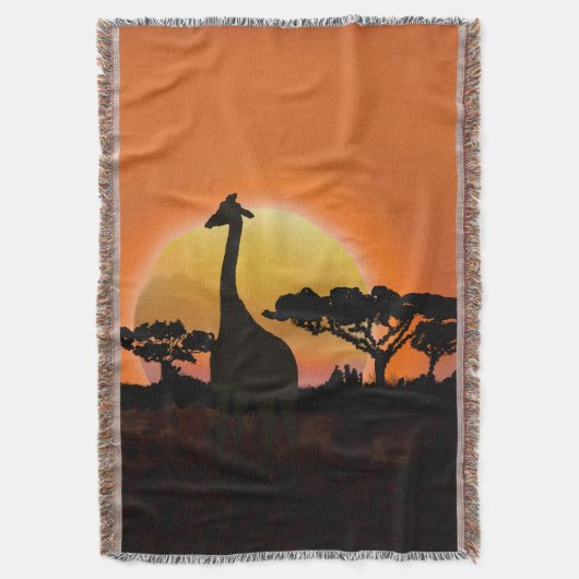 Couverture Giraffe couché de soleil du Serengeti | La faune d (devant Vertical)