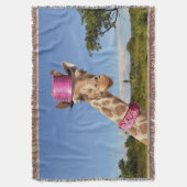 Couverture Giraffe en casquette rose étincelant (devant Vertical)
