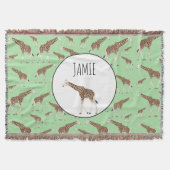 Couverture Giraffe Jungle Safari animal (Devant)