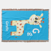 Couverture Giraffe personnaliser ABC : Lettre G - Ajouter vot (Devant)