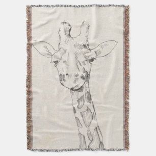 Couverture Giraffe Portrait Croquis