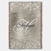 Couverture Glitterie Platine huile Fancy Monogramme (devant Vertical)