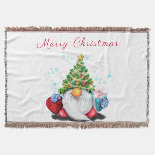 Couverture Gnome de Noël avec cadeau (Devant)
