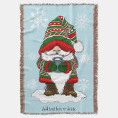 Couverture Gnome de Noël Cosy Rouge Vert Hiver Mignon (devant Vertical)