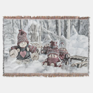 Couverture Gnomes dans la peinture à l'aquarelle de la neige
