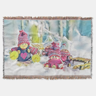 Couverture Gnomes dans la peinture à l'aquarelle de la neige