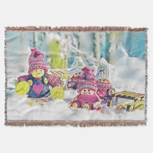 Couverture Gnomes dans la peinture à l'aquarelle de la neige (Devant)