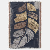 Couverture Gold and Silver Metallic Leaves Elegant Botanical  (devant Vertical)
