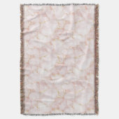 Couverture Gold Blush Pink Rose Petals Floral   (devant Vertical)