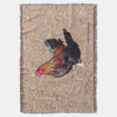 Couverture Gold Cockerel Rooster Throw Blanket (devant Vertical)