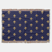 Couverture Gold Fleur de Lys Blanket (Devant)