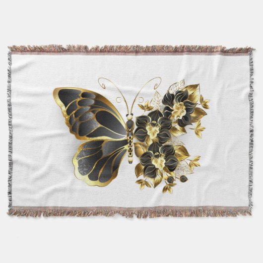 Couverture Gold flower Butterfly with Black Orchid (Devant)