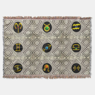 COUVERTURE GOLD ZODIAC BIJOUX D'ANNIVERSAIRE, PIERRES À JEUX,