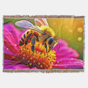 Couverture Golden Bee Flower Magic Design