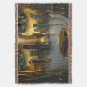 Couverture Golden Face Surrealist City Urban Digital Art (devant Vertical)