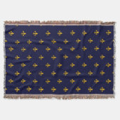 Couverture Golden Fleur de Lis sur Navy Blue (Devant)