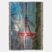 Couverture Golden gate bridge avec Sun brillant (devant Vertical)