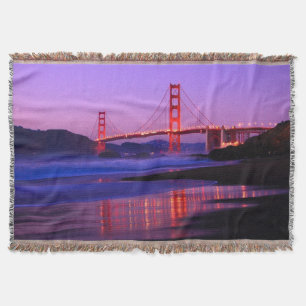 Couverture Golden gate bridge sur la plage de Baker au
