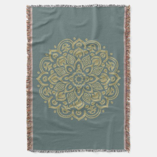 Couverture Golden Mandala - Lance Blanket (devant Vertical)