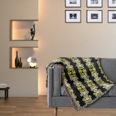 Couverture Golden Yellow Ornamental Stripe Seamless Pattern