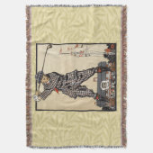 Couverture Golf Golfer Vintage Golf antique (devant Vertical)