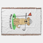 Couverture Golf Yellow Labrador Retriever (yaourt 3) Chien - (Devant)