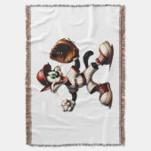 Couverture Goofy Cat Baseball Pitcher Monte (devant Vertical)