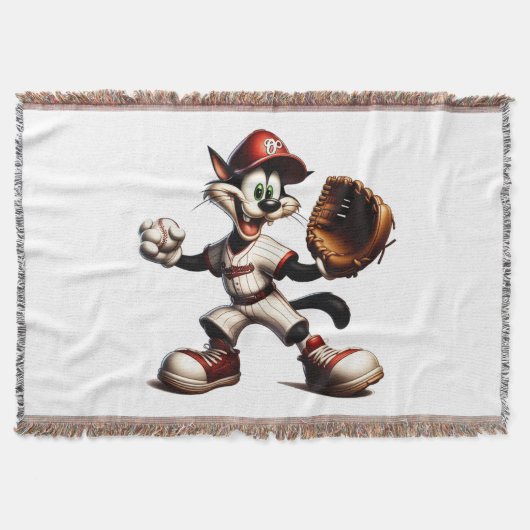 Couverture Goofy Cat Baseball Pitcher Monte (Devant)
