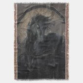 Couverture Gothic Friesian Horse (devant Vertical)