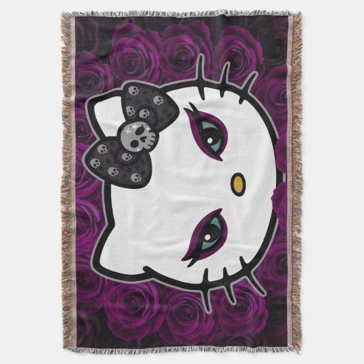 Couverture Gothique Kitty Skull Bow (devant Vertical)