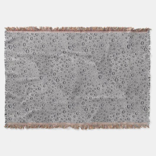Couverture gouttelettes d'eau gris (Devant)
