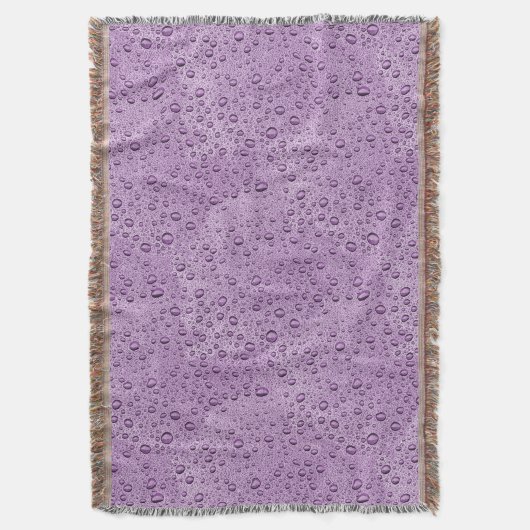 Couverture gouttelettes d'eau violette (devant Vertical)