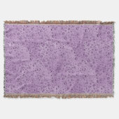 Couverture gouttelettes d'eau violette (Devant)
