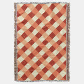 Couverture Grand Buffalo Check, rouille, terre cuite et crème (devant Vertical)