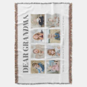 Couverture Grand-mère personnalisée moderne We Love You 8-Pho (devant Vertical)