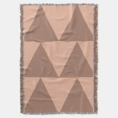 Couverture Grand Triangles géométriques Mocha Mousse Dusty ro (devant Vertical)