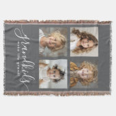 Couverture Grandkids Make Life Grand Photo Collage Gris (Devant)