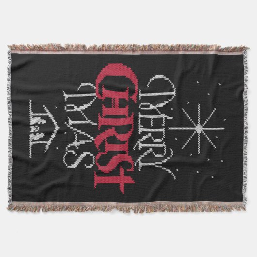 Couverture Granny Knit Christian Ugly Joyeux pull de Noël (Devant)