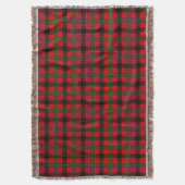 Couverture Grant Clan Tartan Scottish Plaid Sangria (devant Vertical)