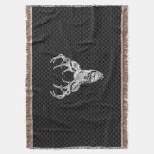 Couverture Graphique de cerfs d'argent sur l'impression en fi (devant Vertical)